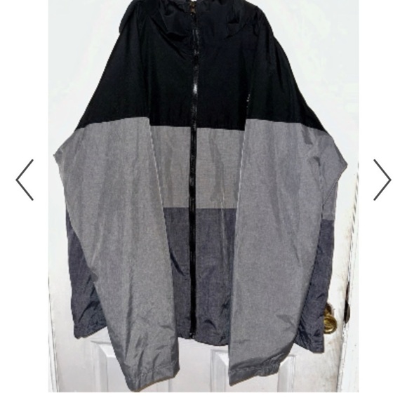 US Polo Assn. Mens Black and Gray Zip Up Rain Hoodie size xxl p3 - Picture 2 of 8
